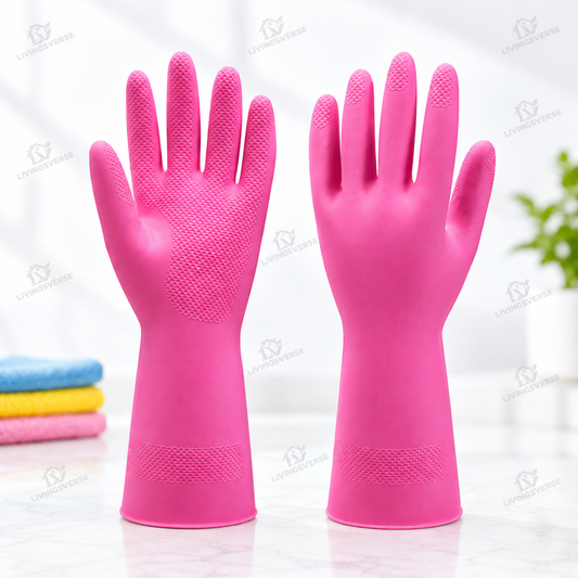 Multi-Purpose Dish Washing Gloves Waterproof Rubber Gloves