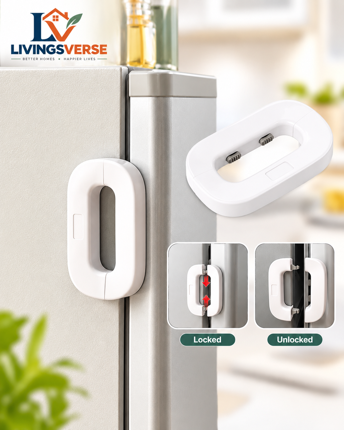Refrigerator & Cabinet Child Safety Lock