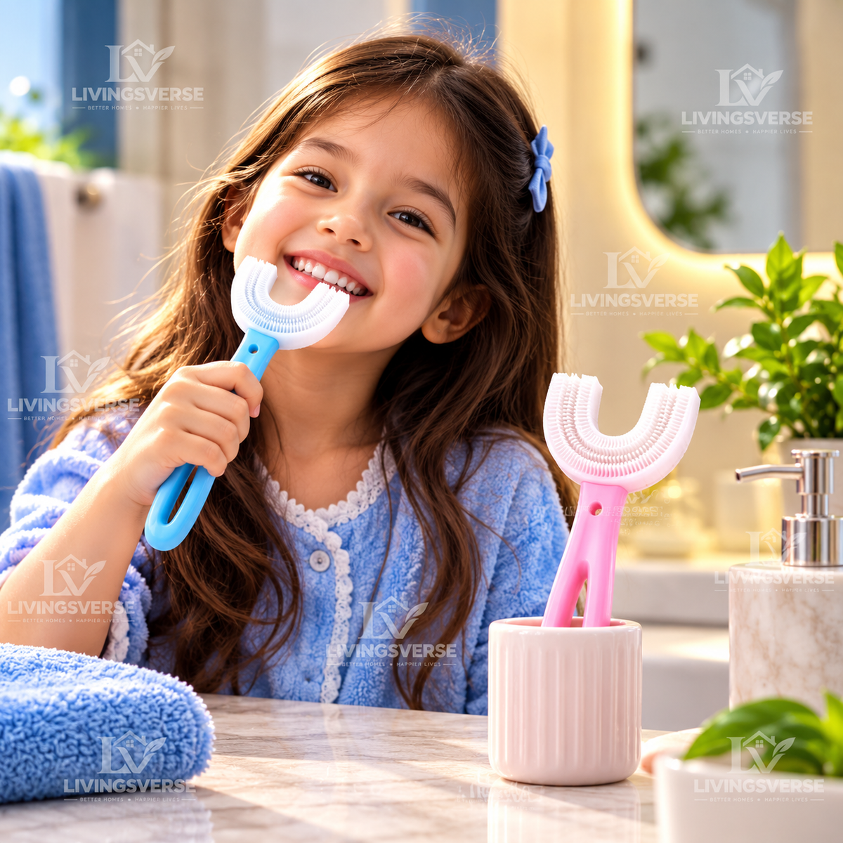 Kids U-Shaped Silicone Toothbrush